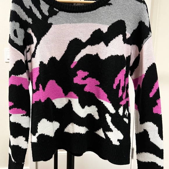 John +Jenn, Sweater Long sleve, Black, grey, light pink, hot pink, XS/TP - Picture 3 of 3